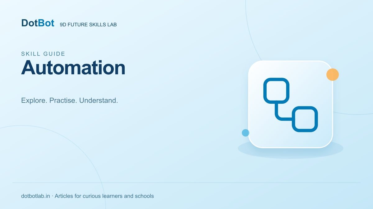 Illustration or published coverage for Automation for Students: Inputs, Rules and Responses